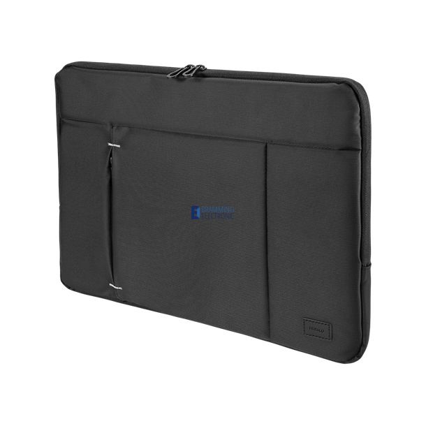 Laptop sleeve, for laptops up to 15,6", polyester, sort