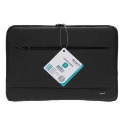 Laptop sleeve, for laptops up to 12", polyester, sort