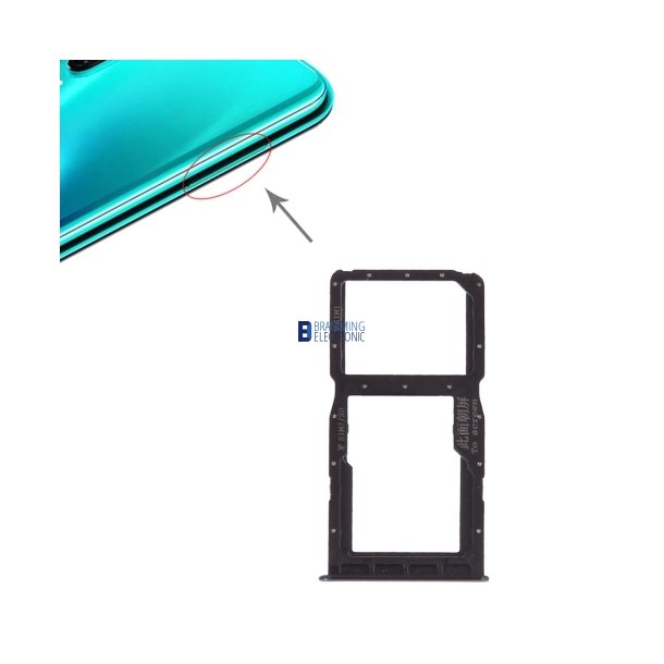 Huawei P30 Lite Simkort bakke i Sort