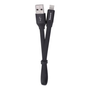 Baseus 23cm Lightning lade/data kabel i Sort