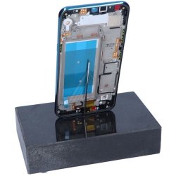 LG Q60, skrm med ramme i bl