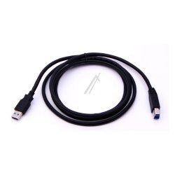 USB-A Han - USB-B Han, 3.0, 1.5m, sort