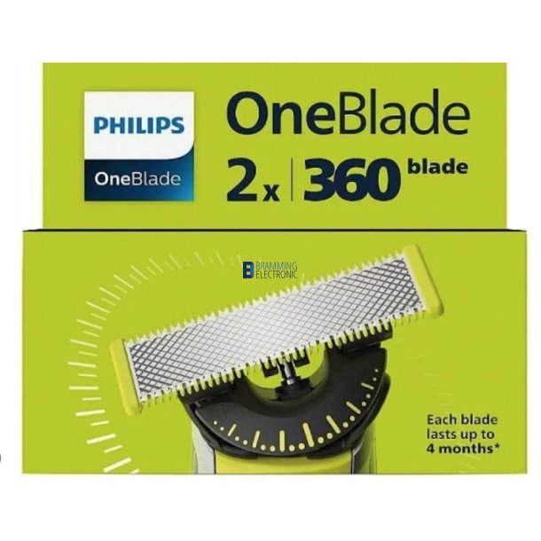 Philips OneBlade 360, barberblade (2 stk. pakke)