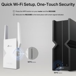 TP-Link RE235BE WiFi 7 R�kkeviddeforl�nger BE3600 &ndash; 2.5GbE, EasyMesh & WPA3