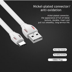 REMAX Laser USB C-type lade/data kabel i Hvid