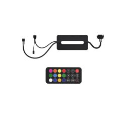 Nordic Gaming RGB300 aRGB Controller 5V &ndash; 6 RGB & 6 Bl�serkanaler med Fjernbetjening
