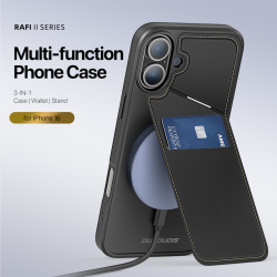 iPhone 16, Dual-card Cover (Magsafe) Sort