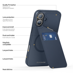 iPhone 16, Dual-card Cover (Magsafe) Sort