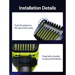 Yinke 14-i-1 Justerbar Afstandskam til Philips OneBlade