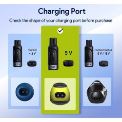 Yinke USB-C Oplader Adapter til Philips OneBlade & Philips Barbermaskiner &ndash; 5V Type-C Shaver Converter