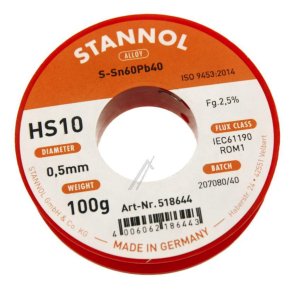 STANNOL SN60PB40 Loddetin 0,5 mm 100 g &ndash; 518644
