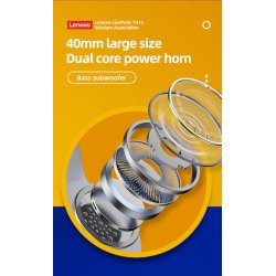 Lenovo Thinkplus TH10 - Bluetooth headphone - Beige