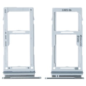 Samsung Galaxy S10/S10 Plus MicroSD og SIMkort bakke i Hvid