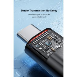 Adapter USB-C han til Lightning hun, i sort