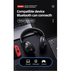 Lenovo Thinkplus TH10 - Bluetooth headphone - Sort