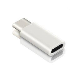 USB-C Han til Lightning Hun Adapter Hvid &ndash; Opladning & Dataoverf�rsel