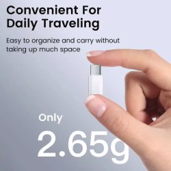 USB-C Han til Lightning Hun Adapter Hvid &ndash; Opladning & Dataoverf�rsel