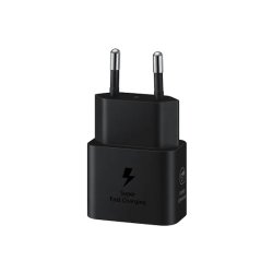3A USB-C Wall charger (25W) Sort - med USB-C kabel p 1m