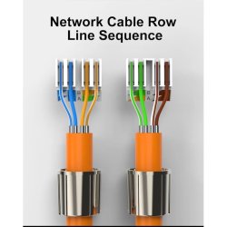 RJ45 samler, Cat6, tool-less, metal (Skrmet)