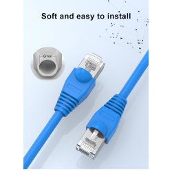 Kabelaflastning til RJ45 stik i hvid, 5 stk.