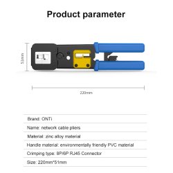 Crimp tool EZ (RJ45 / RJ11 / RJ12) Pass Through