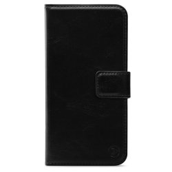 iPhone 16e, 2i1 magnet ldercover med plads til kreditkort i Sort