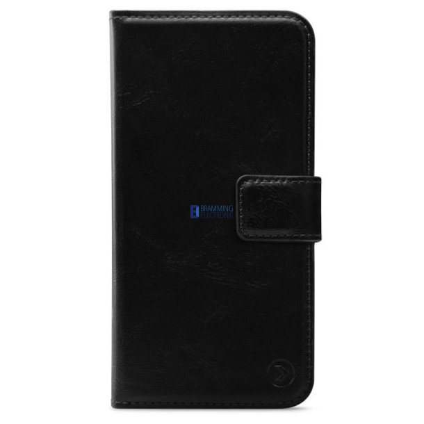 iPhone 16e, 2i1 magnet ldercover med plads til kreditkort i Sort