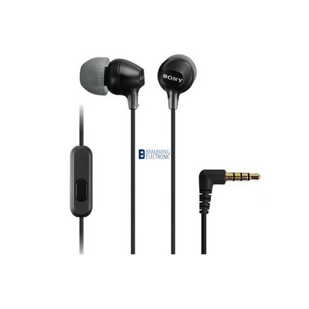 Sony MDR-EX15AP In-ear Headset Sort &ndash; Mikrofon og 3,5 mm Jack