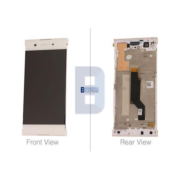Sony Xperia XA1 skrm med ramme i Hvid