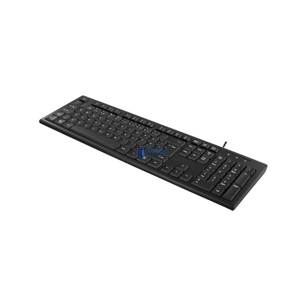Tastatur, nordisk layout, USB, 1,1m kabel, sort