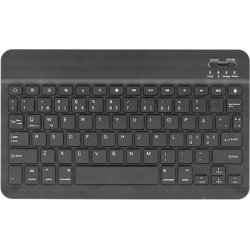 10 tommer Tablet Fodral med Bluetooth Tastatur &ndash; Universal Cover Sort Nordisk Layout 