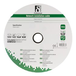 U/FTP skrmet inst.kabel, Cat6a, LSZH, 500MHz, Delta-certificeret, sort - (Meter salg)