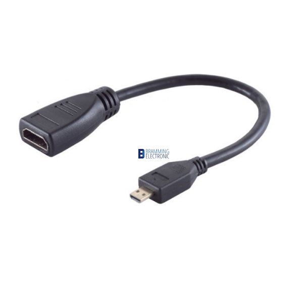 HDMI mikro han til HDMI hun, Adapter 