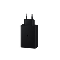 Samsung 65W Trio oplader - 2x USB-C + USB-A, hurtig oplader, sort