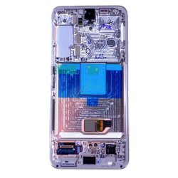Samsung Galaxy S22 5G, Skrm med ramme i Slv/Hvid (Original)