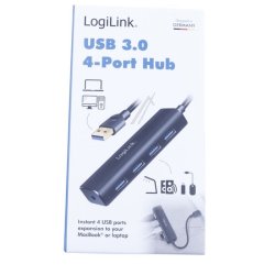 USB-A hub med fire USB-A 3.0-porte