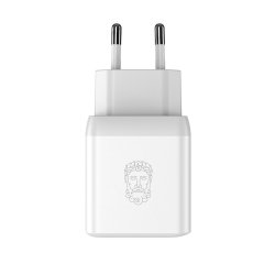UPSTRM CIRKULR 35W Dual USB-C GaN oplader, Hvid (Bredygtig)