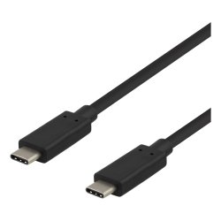 USB-C til USB-C kabel, 3m, 5 Gbit/s, 3A, sort