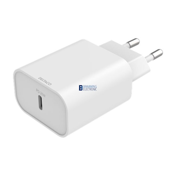 3A USB-C Wall charger (20W) Hvid