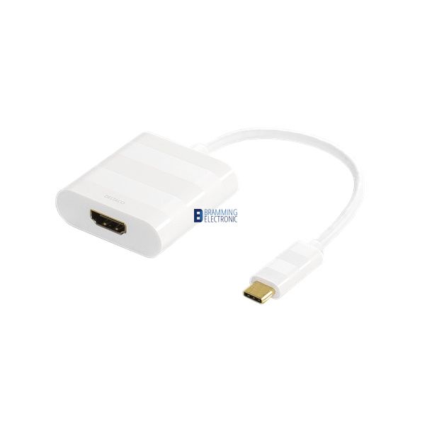 USB-C til HDMI adapter - Hvid