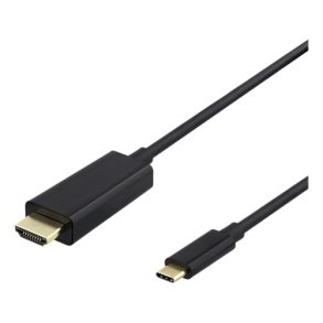 USB-C til HDMI kabel, 2 meter, sort