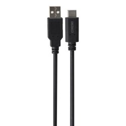 Opladerkabel, USB-C han til USB-A han, 3m, sort (USB 2.0)
