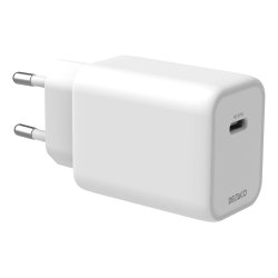 USB-C oplader 67W med PD og GaN teknologi, hvid