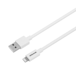 USB-A til Lightning kabel, 3m, USB 2.0, hvid