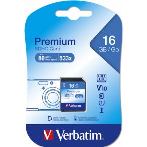 Skalk kost komplet Verbatim Micro SDHC Card 16GB Class 10 w/adaptor - Hukommelseskort -  Bramming Electronic ApS