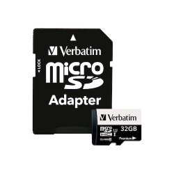 Verbatim Micro SDHC Card 32GB Class 10 w/adaptor