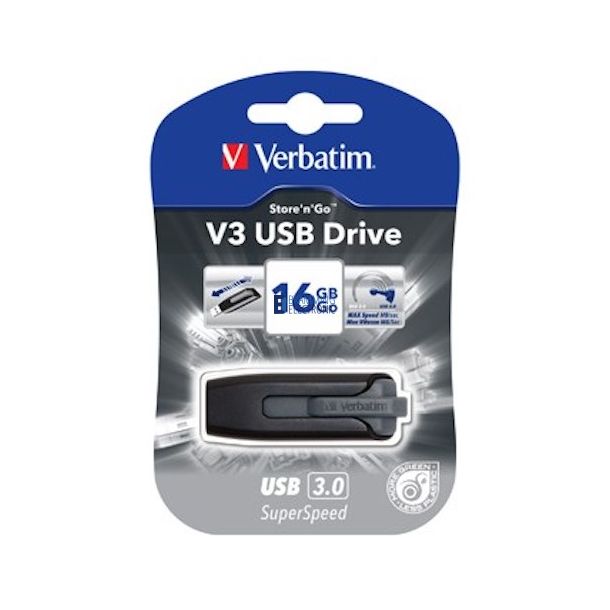 USB 3.0 Store 'N' Go SuperSpeed V3 16GB, Black