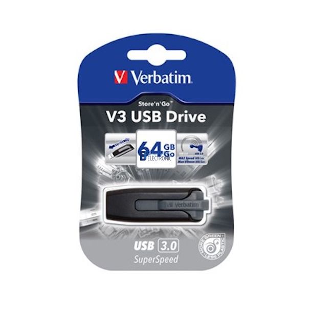 USB 3.0 Store 'N' Go SuperSpeed V3 64GB, Black