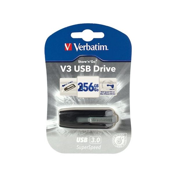 USB 3.0 Store 'N' Go SuperSpeed V3 256GB, Black