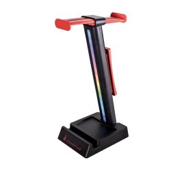 SUREFIRE Vinson N1 Dual Gaming RGB Headset Stand, Sort